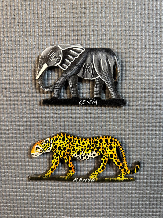 Fridge Magnet/Handmade Fridge Magnet/Africa Fridge Magnet/Safari Fridge Magnet/Two Pair OF Magnet.