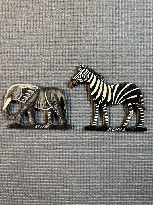 Fridge Magnet/Handmade Fridge Magnet/Africa Fridge Magnet/Safari Fridge Magnet/Two Pair OF Magnet