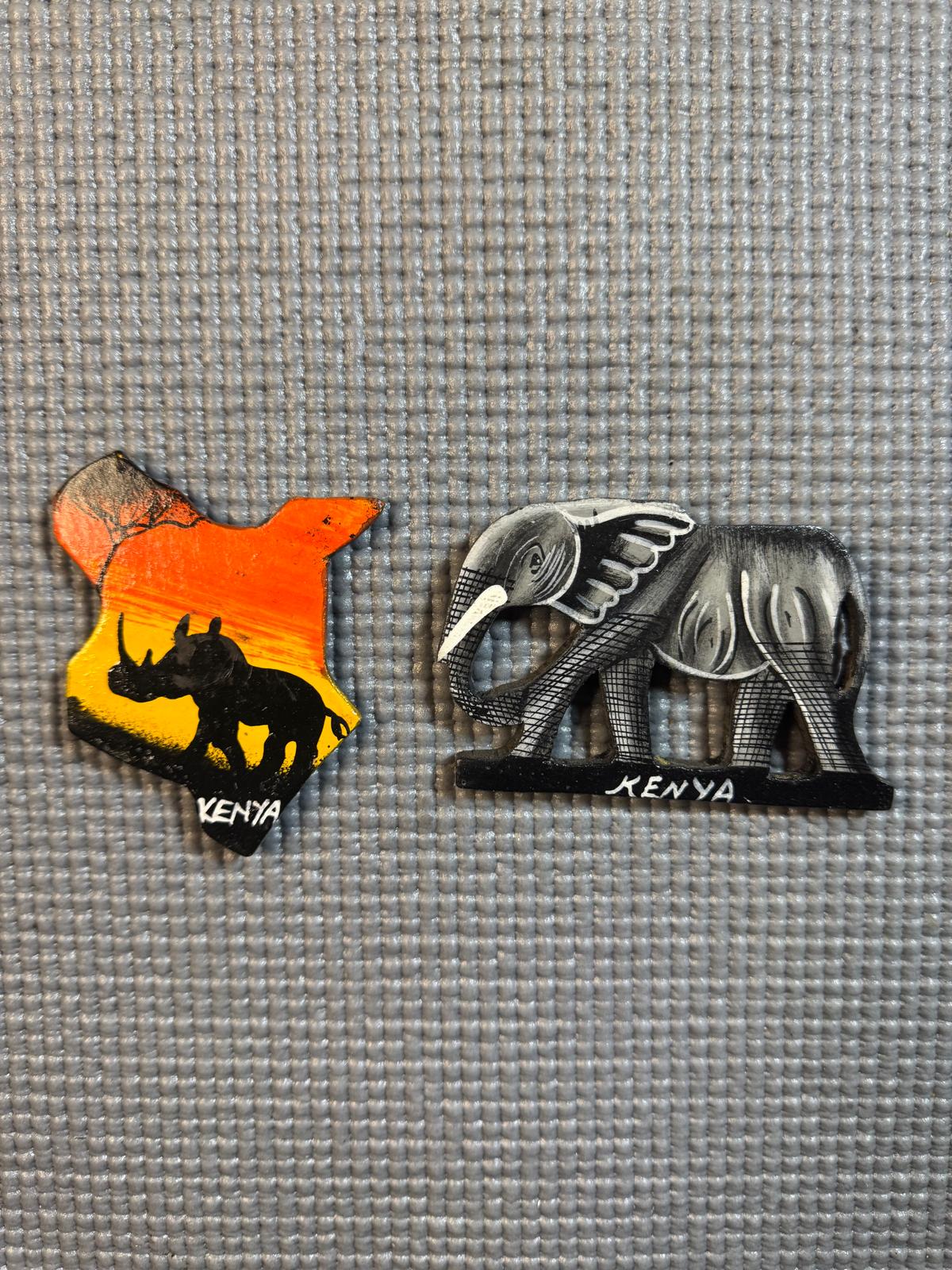 Fridge Magnet/Handmade Fridge Magnet/Africa Fridge Magnet/Safari Fridge Magnet/Two Pair OF Magnet.