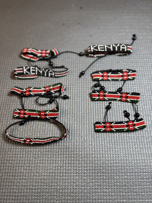 Kenyan Flag Wrist Band